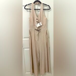 Zara Linen Blend Jumpsuit